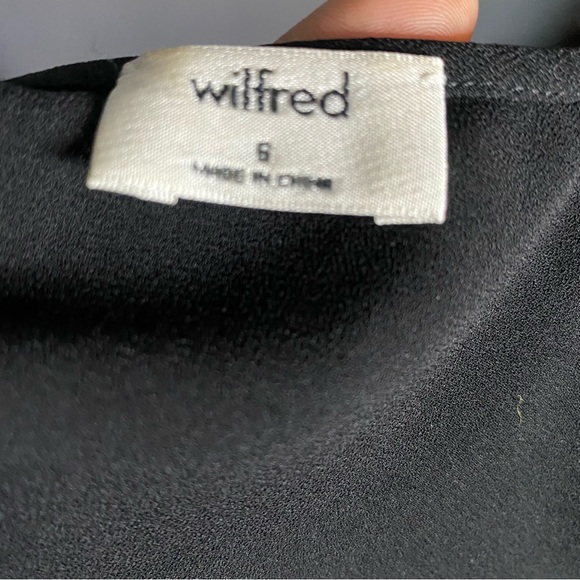 Aritzia Wilfred Corinne Black Dress Size 6 - Picture 7 of 10